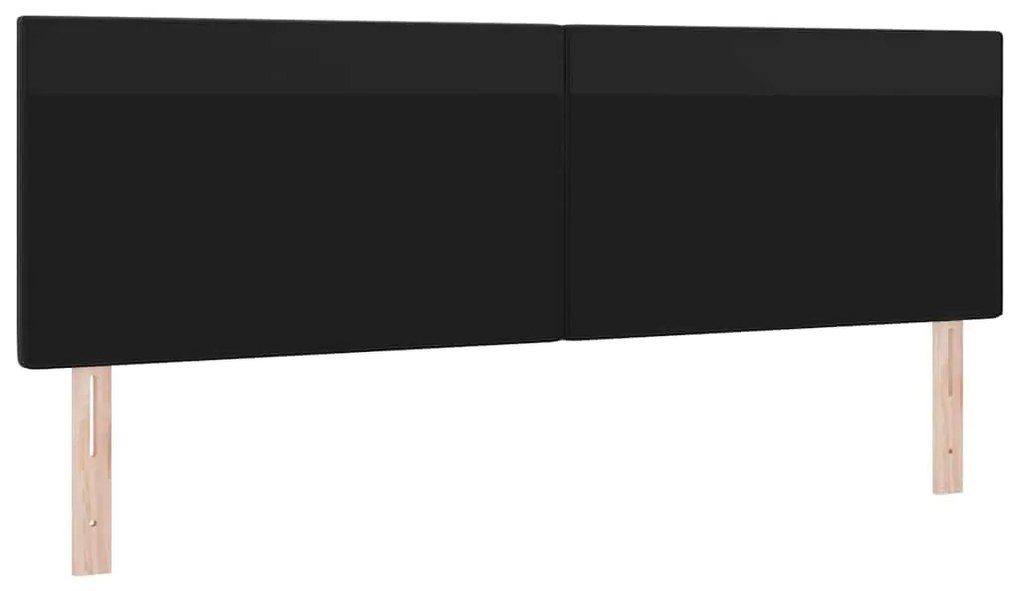 vidaXL Κεφαλάρι Επιτοίχιο με κεφαλάρι Μαύρο 180 cm PVC