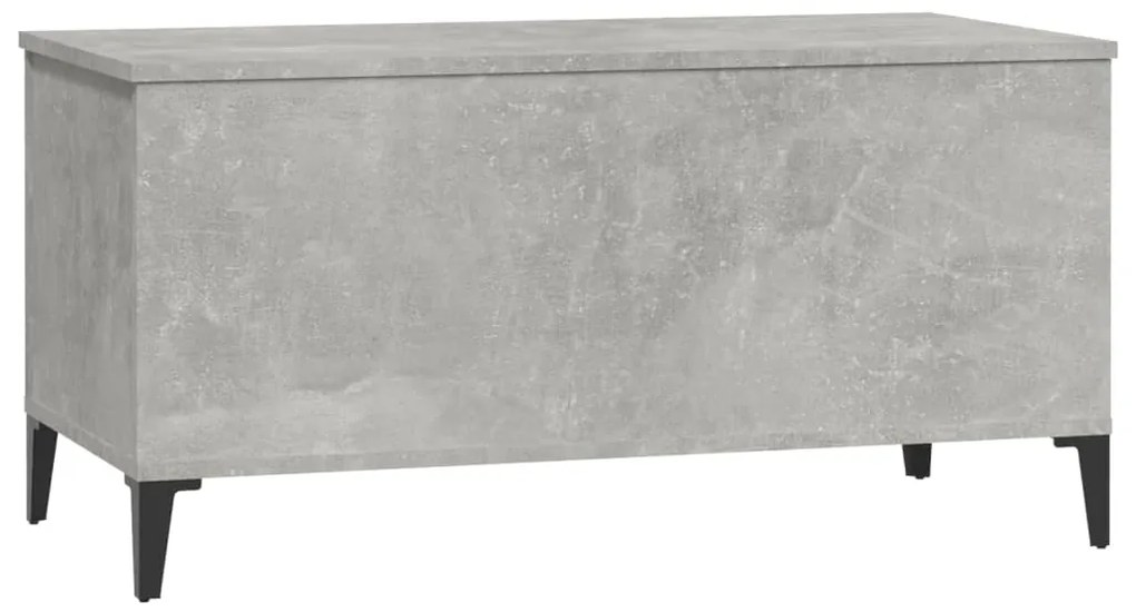 vidaXL Τραπεζάκι Σαλονιού Γκρι Σκυροδ. 90x44,5x45 εκ. Επεξεργ. Ξύλο