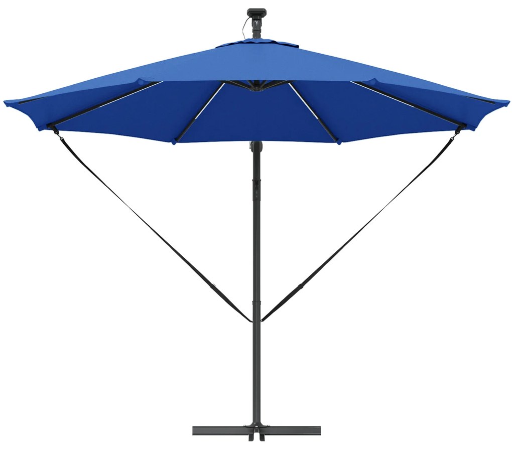 vidaXL Ομπρέλα Cantilever Banana Αζούρ μπλε 294 x 294 x 248 cm