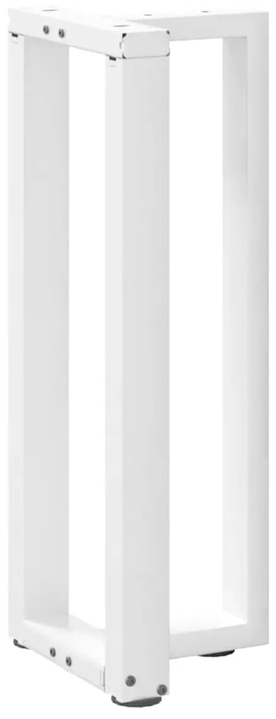 vidaXL Πόδια Κονσόλας σε Σχήμα Τ, 2 τεμ. Λευκά 38x25x(72-73) εκ. Ατσάλι