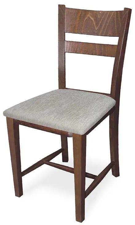 1210002428 Καρέκλα Tomy με ύφασμα Καρυδί, 42x47x88 εκ., Genomax, 1 Τεμάχιο