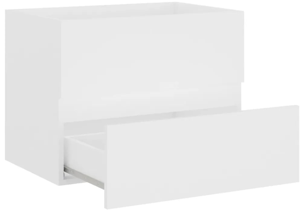 vidaXL Ντουλάπι Νιπτήρα Λευκό 60x38,5x45 εκ. από Επεξεργασμένο Ξύλο