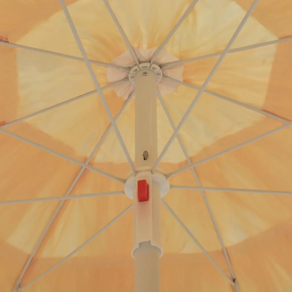 Ομπρέλα Θαλάσσης Hawaii Φυσικό Χρώμα 180 εκ. - Καφέ