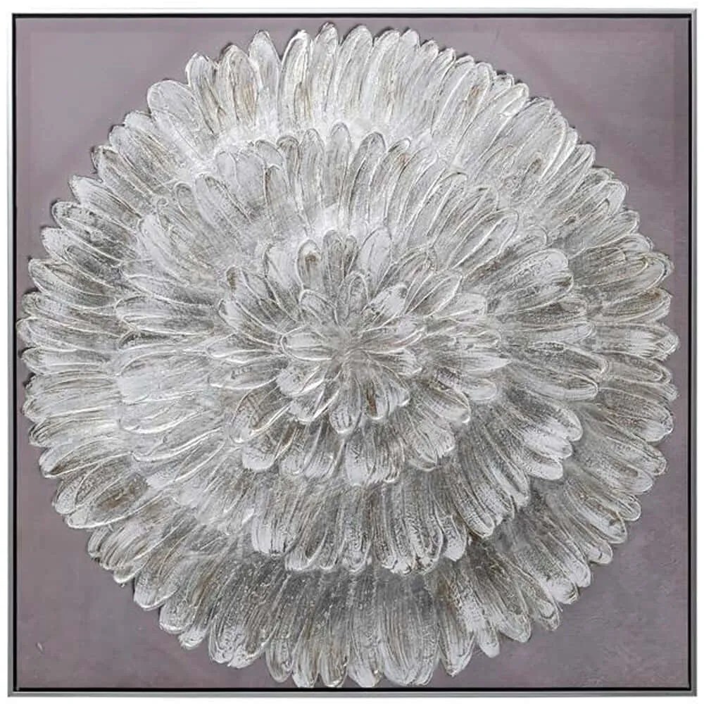 Πίνακας Καμβάς 374-225-691 80x3x80cm Multi Τετράγωνοι Καμβάς