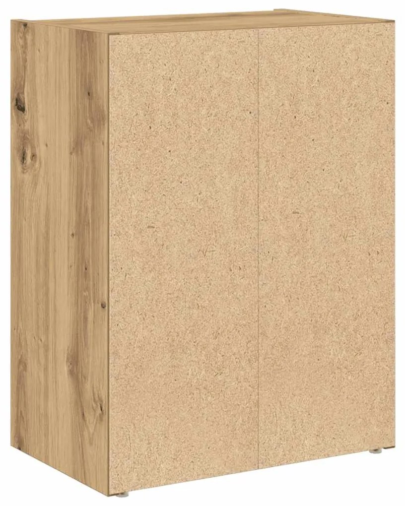 Βιβλιοθήκη Αρτισιανή Δρυς 40x24x52 εκ. Επεξ. Ξύλο - Καφέ