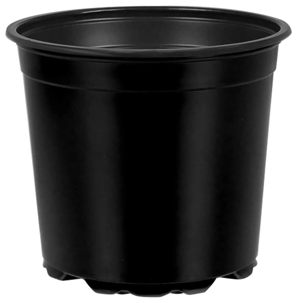 vidaXL Γλάστρα Λουλουδιών 100 pcs Μαύρο Ø 15 x 12.5 εκ. Πλαστικό