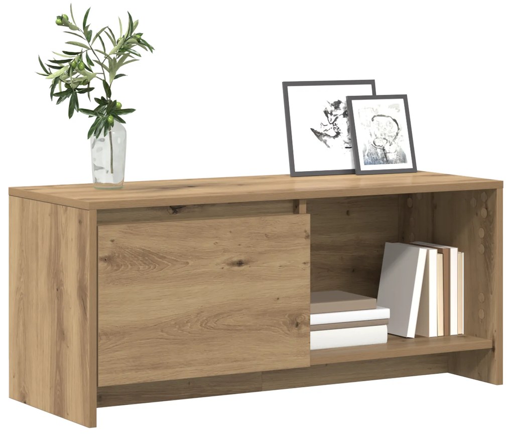 vidaXL Βάση TV artisan δρυς 90 x 35 x 40 εκ. Επεξεργασμένο ξύλο