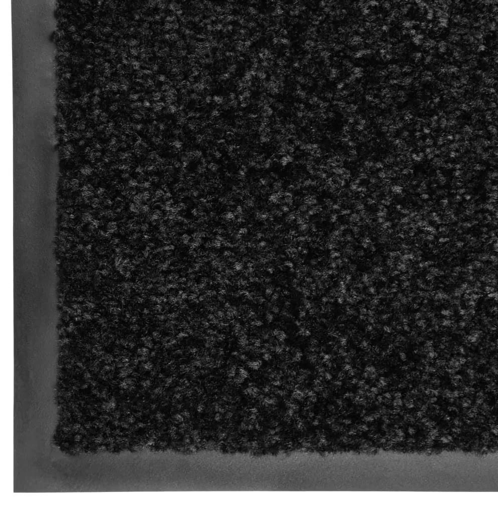 Πατάκι Εισόδου Πλενόμενο Μαύρο 60 x 180 εκ. - Μαύρο