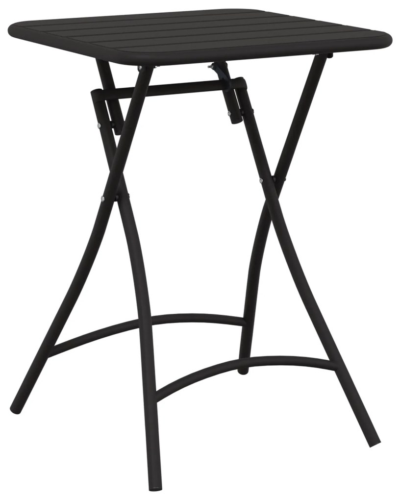 vidaXL Πτυσσόμενο Τραπέζι Κήπου - Ανθρακί - 55x55x73 εκ. - Ατσάλι