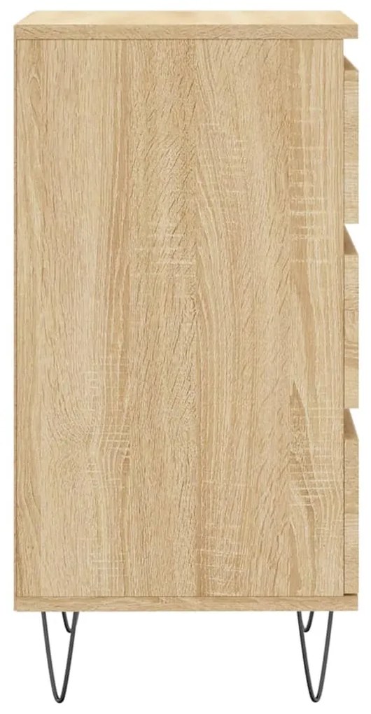 vidaXL Συρταριέρα Sonoma Δρυς 40 x 35 x 70 εκ. από Επεξεργασμένο Ξύλο
