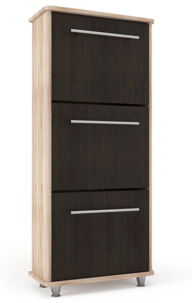 Παπουτσοθήκη Niag580 58x26.5x132εκ Wenge-Sonoma - SO-NIAG5803DS