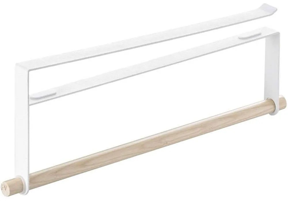 Βάση Χαρτιού Κουζίνας Κρεμαστή LBTYMZK2418 2x32x12cm White-Natural Yamazaki Steel,Wood