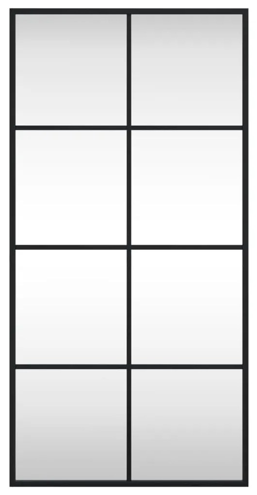 vidaXL Καθρέφτης Ορθογώνιος Μαύρος 40 x 80 εκ. από Σίδερο