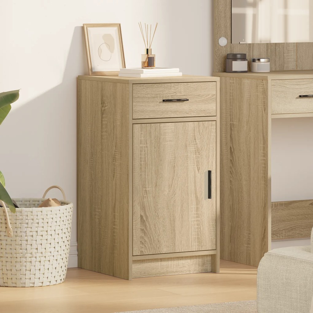 vidaXL Πλαϊνό γραφείο Sonoma Δρυς 40 x 40.5 x 75 εκ Επεξεργασμένο ξύλο