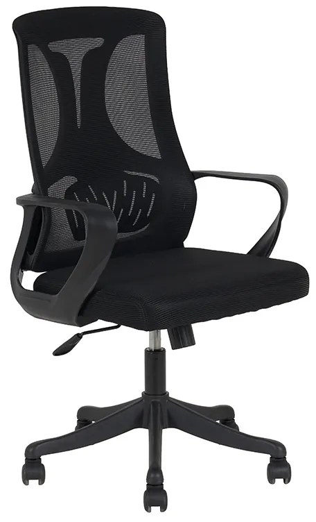 A6215 ΜΑΥΡO MESH ΠΟΛΥΘΡΟΝΑ ΓΡΑΦΕΙΟΥ 64X61X47-103/57-112εκ. ZITA PLUS 64X61X47-103/57-112εκ.