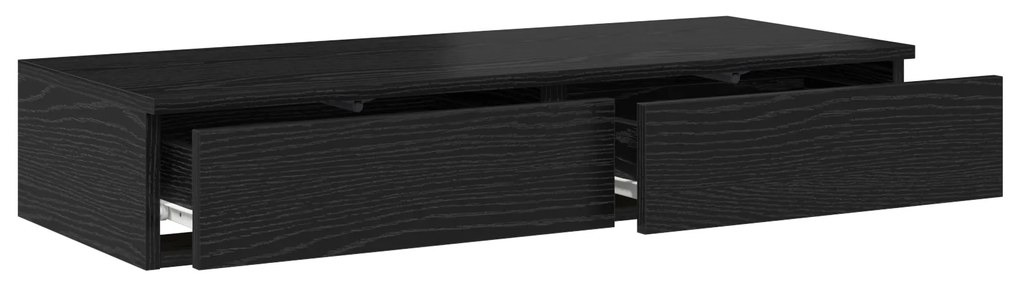 vidaXL Κουτιά Κρεβατιών Μαύρα 100x36,5x16,5 εκ. από MDF
