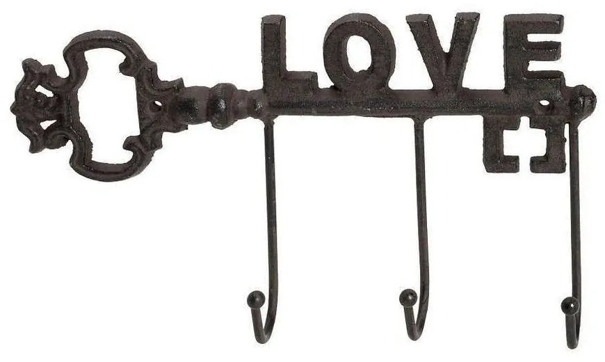 Κρεμάστρα Κλειδί Love KLI101K4 Μπρονζέ 14,3x26,8x4,6cm Espiel Metal