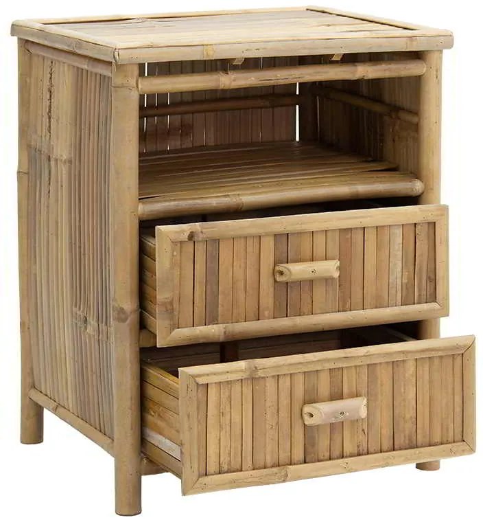 Κομοδίνο Ofra pakoworld bamboo φυσικό 56x46x69εκ