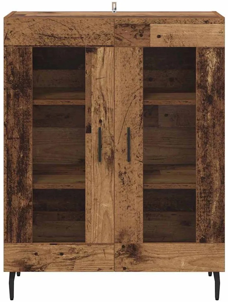 vidaXL Πλαϊνό γραφείο Παλιό Ξύλο 69,5 x 34 x 90 εκ. Επεξεργασμένο ξύλο