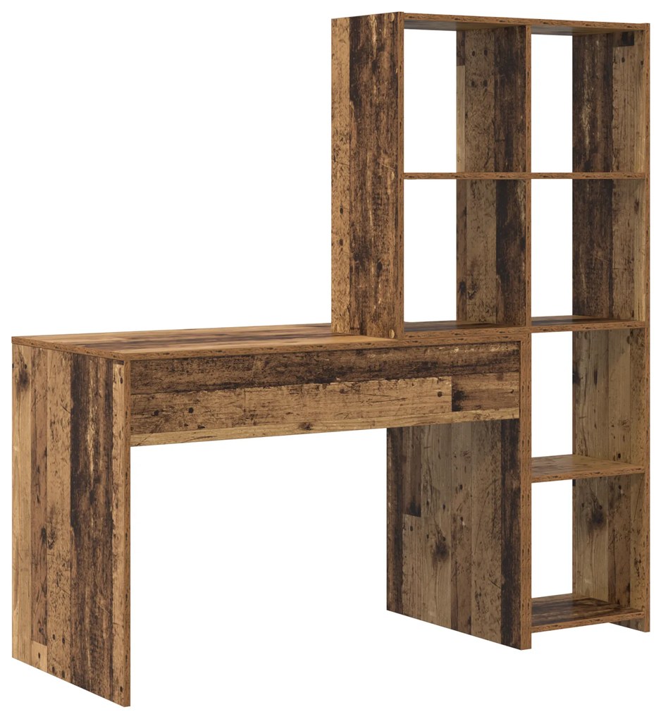 vidaXL Γραφείο Παλαιό ξύλο 138.5 x 55 x 143 εκ Επεξεργασμένο ξύλο