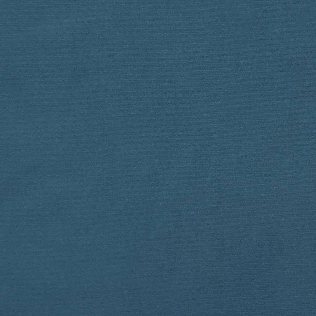 vidaXL Κεφαλάρι Σκούρο Μπλε Βελούδινο 100x5x118/128 εκ.