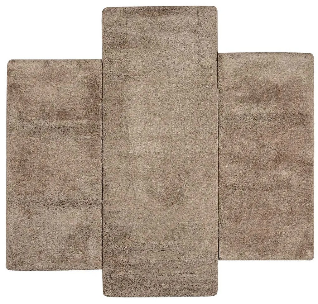 Χαλιά Κρεβατοκάμαρας (Σετ 3τμχ) Polcarpet Veloute Cozy 1820 Beige