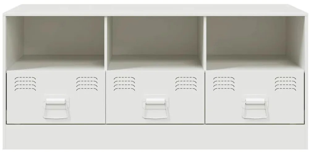 vidaXL Έπιπλο Τηλεόρασης Λευκό 99x39x44 εκ. από Ατσάλι