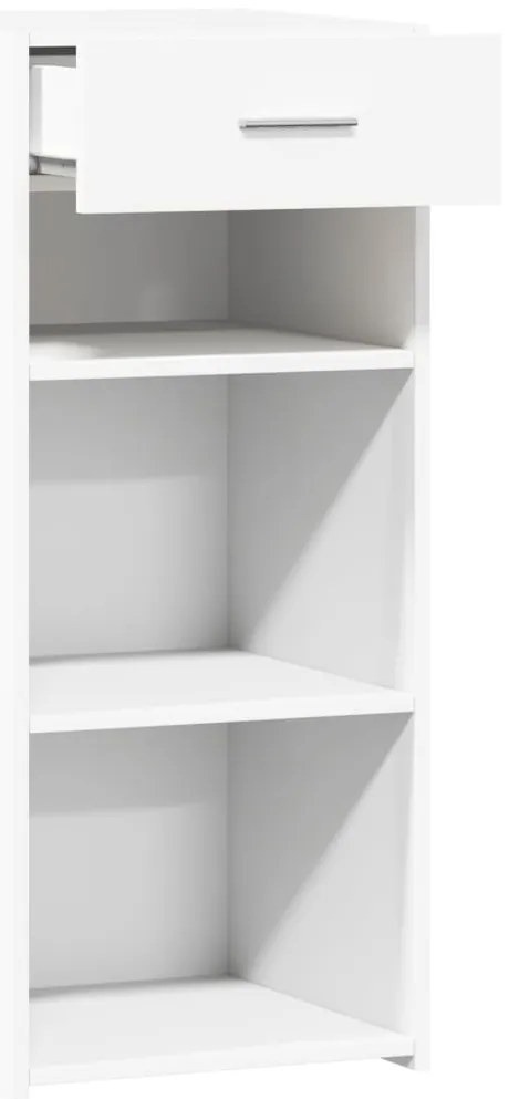 vidaXL Συρταριέρα Λευκή 40x42,5x93 εκ. από Επεξεργασμένο Ξύλο