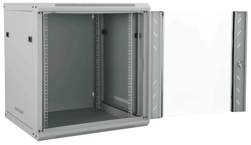 vidaXL Ντουλάπα δικτύου με αποθήκευση Γκρι 60 x 45 x 65 εκ Ατσάλι