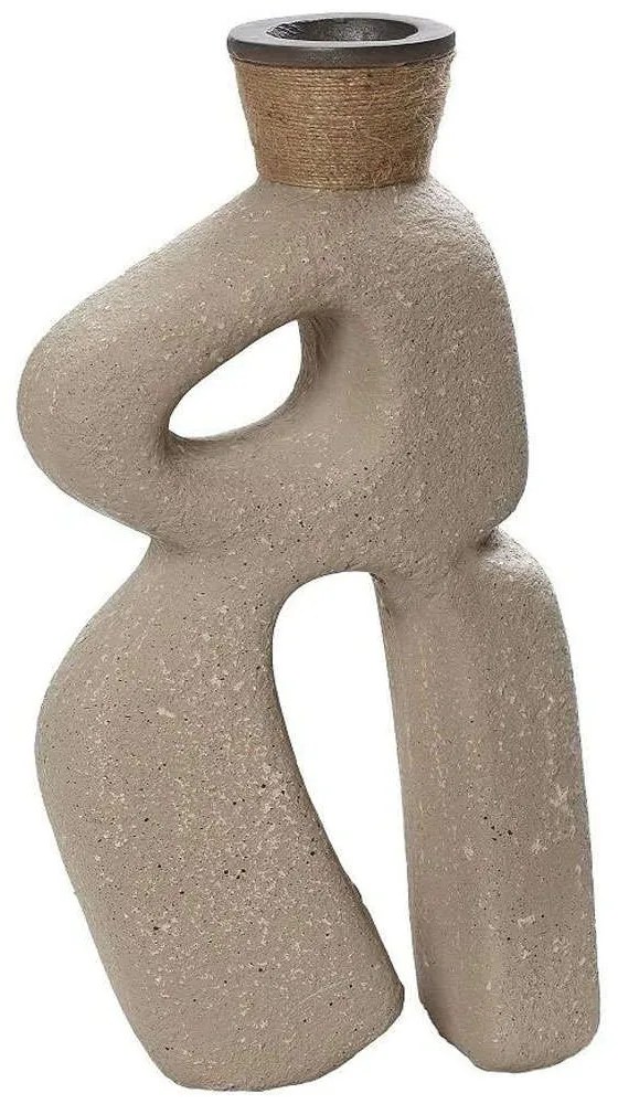Διακοσμητικό Βάζο LIF133 23,4x12,7x43,1cm Beige Espiel Paper