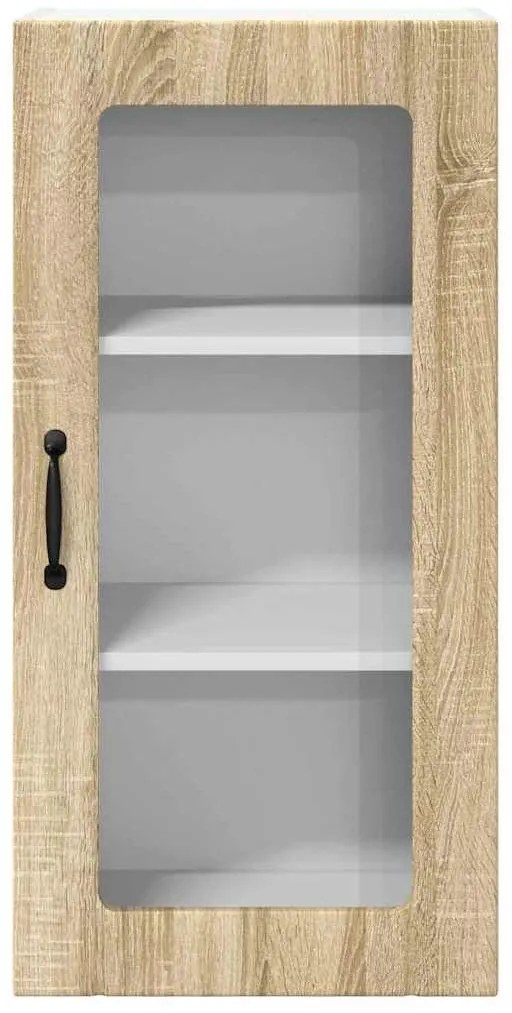 vidaXL Κρεμαστό ντουλάπι κουζίνας 2 pcs Δρύς Sonoma 40 x 31 x 80 εκ.