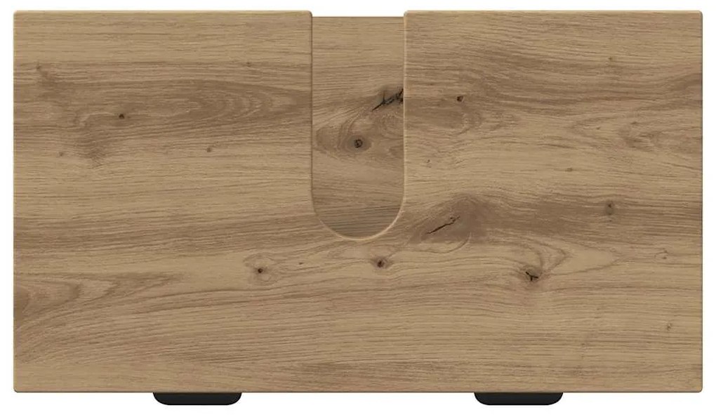 vidaXL Σετ Επίπλων Μπάνιου Καρό 2 pcs artisan δρυς 39.5 x 36 x 88 εκ
