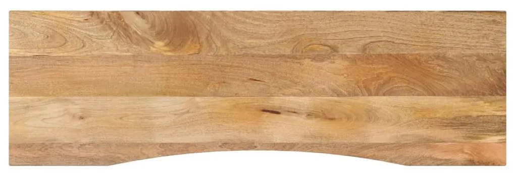 vidaXL Επιφάνεια Γραφείου Καμπύλη 160x50x2,5 εκ Μασίφ Ακατ. Μάνγκο