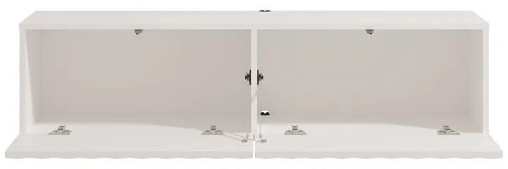 Έπιπλο τηλεόρασης ANTIBES 128 2K2V Λευκό - Λευκό ματ 128x42x32εκ. 128x42x32 εκ.