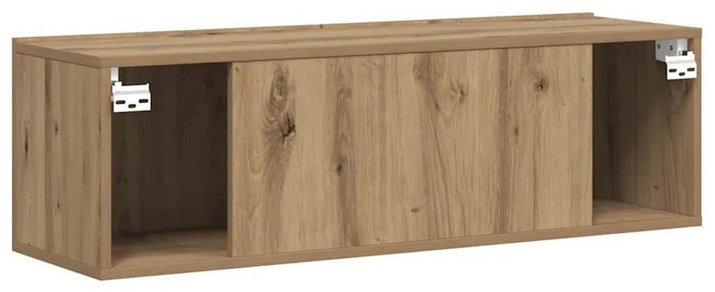 vidaXL Ντουλάπι Τηλεόρασης Τοίχου Artisan Δρυς 100x30x30 εκ Επ. Ξύλο