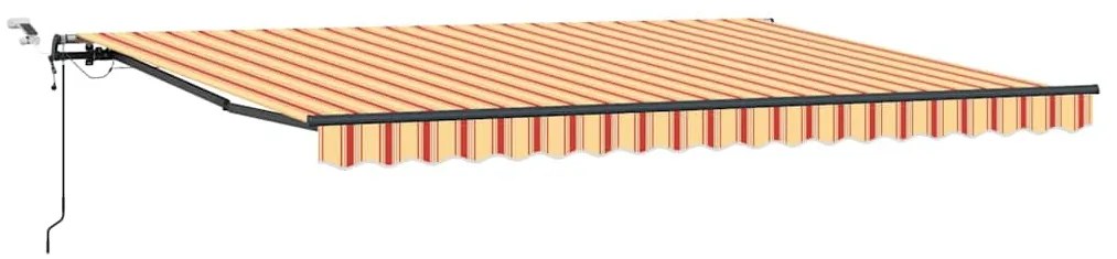 vidaXL Ύφασμα Ομπρέλας Κίτρινο και Πορτοκαλί 450 x 300 εκ Πολυεστέρας