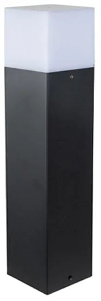 Adeleq Κολώνα Αλουμινίου Τετράγωνη W8xH25cm Ντουί Ε27 IP54 Γραφίτης 9-701
