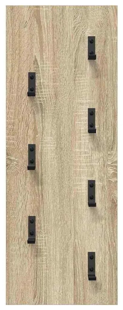 vidaXL Τοίχου Κρεμάστρα Επιτοίχιο Sonoma Δρυς 30 x 1.5 x 80 εκ.