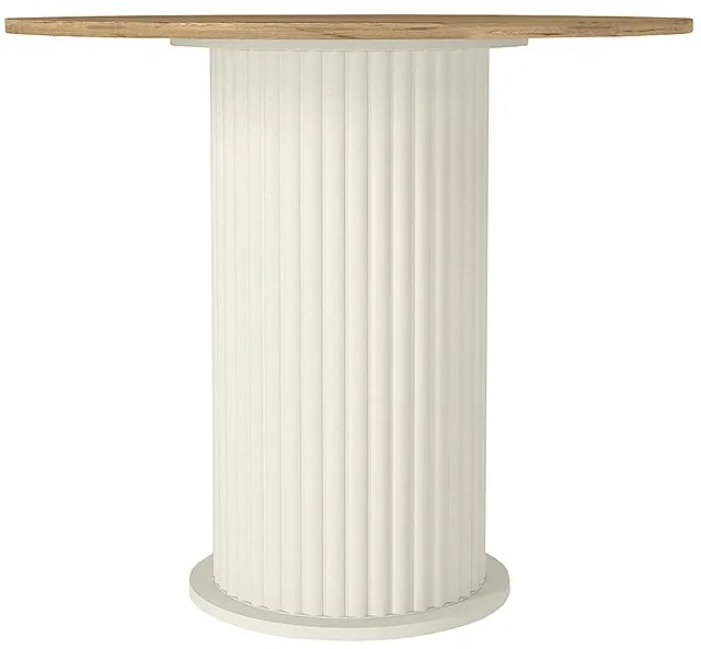 ΤΡΑΠΕΖΙ BOHEMA MEGAPAP ΧΡΩΜΑ IVORY - SEPET OAK Ø90X77,7ΕΚ.