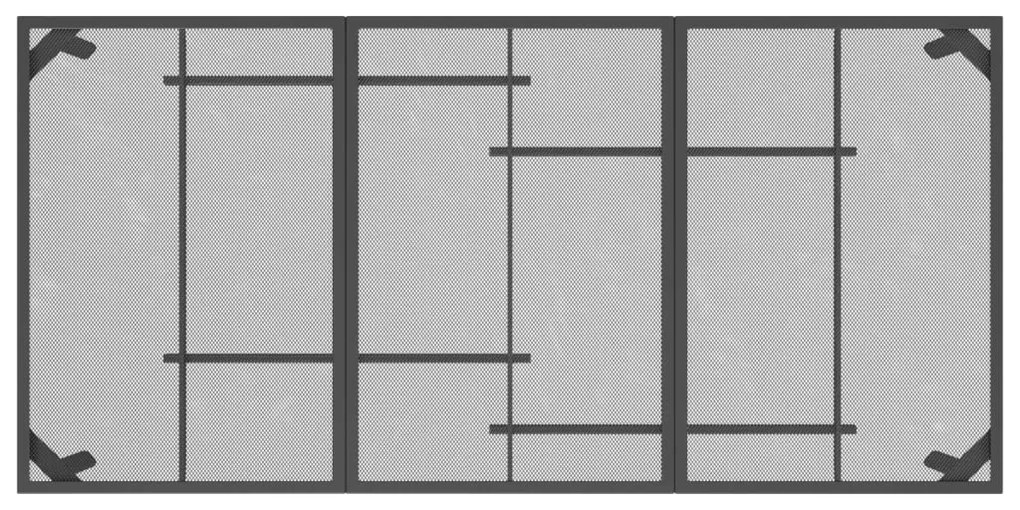 Τραπέζι Κήπου Ανθρακί με Πλέγμα 165 x 80 x 72 εκ. Ατσάλινο - Ανθρακί