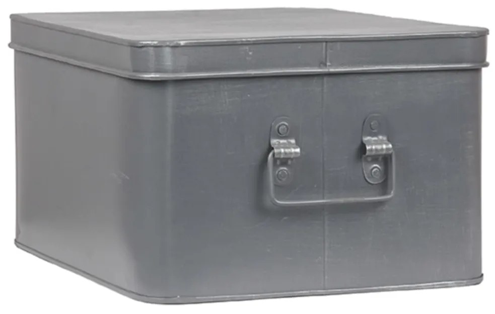 LABEL51 Κουτί Αποθήκευσης Media Χρώμα Αντικέ Γκρι 35 x 27 x 18 εκ. XL