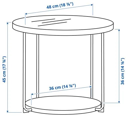 FRÖTORP βοηθητικό τραπεζάκι, 48 cm 104.922.76
