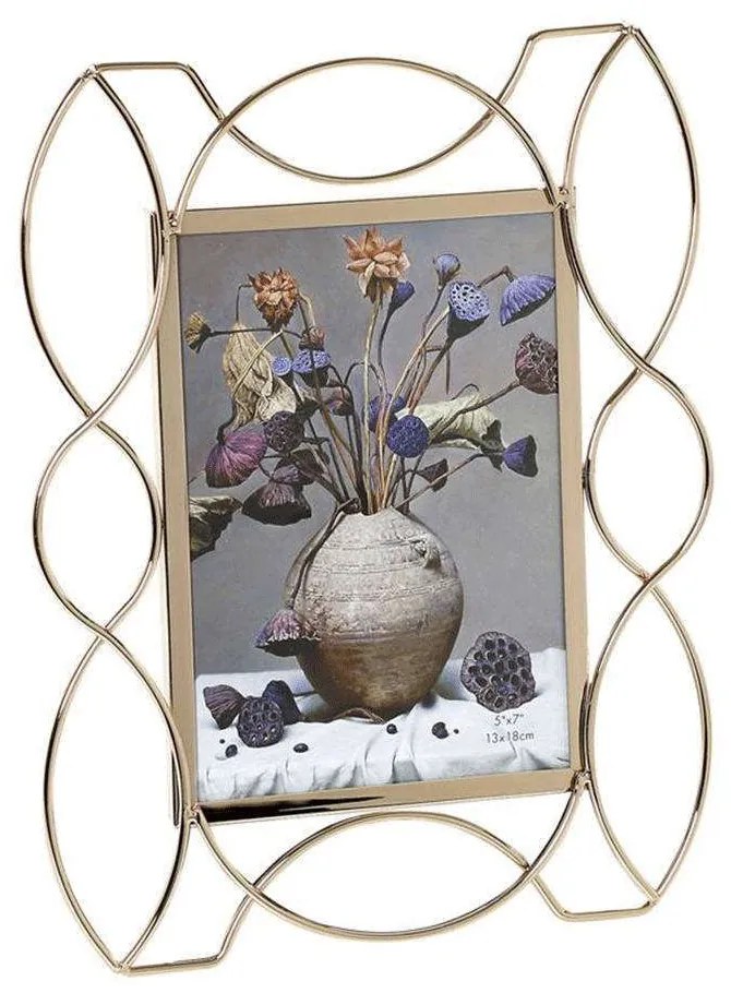 Κορνίζα Πλέγμα FAM211 13x18cm Gold Espiel Metal