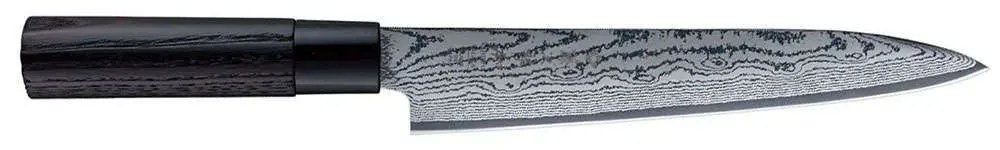 Μαχαίρι Φιλεταρίσματος Shippu Black FD-1599 21cm Από Δαμασκηνό Ατσάλι Silver-Black Tojiro Ατσάλι,Ξύλο