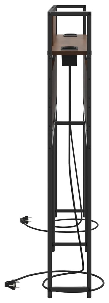vidaXL Κεφαλάρι Αποθήκης Καφέ δρυς 120 cm Επεξεργασμένο ξύλο