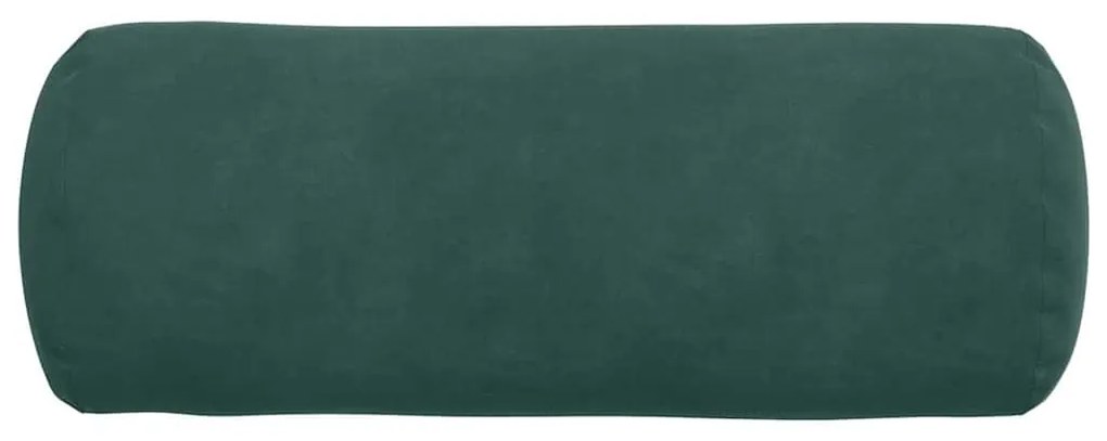 vidaXL Μαξιλάρια Στήριγμα 2 pcs Σκούρο Πράσινο Ø 15 x 40 εκ