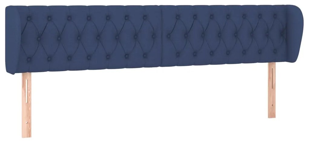 vidaXL Κεφαλάρι με Πτερύγια Μπλε 183x23x78/88 εκ. Υφασμάτινο