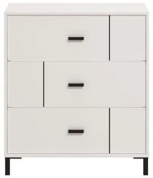 ΣΥΡΤΑΡΙΕΡΑ ALERIA 80 3F ΛΕΥΚΟ ΧΡΩΜΑ 77x40x90εκ 11014246