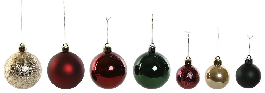 Χριστουγεννιάτικες μπάλες Home ESPRIT Κόκκινο Πράσινο πολυαιθυλένιο 27 x 12 x 25 cm (50 Τεμάχια)