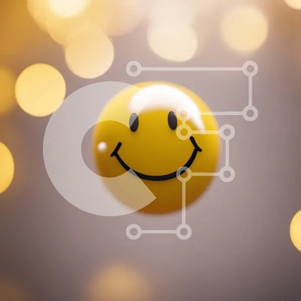 Intra Συλλεκτικό Ξύλινο Παζλ Plywood  4mm - Κίτρινο χαμογελαστό πρόσωπο με μεγάλο χαμόγελο Σε Ξύλινο Κουτί - Διαστάσεις Puzzle: 10x10 cm – 25 κομμάτια